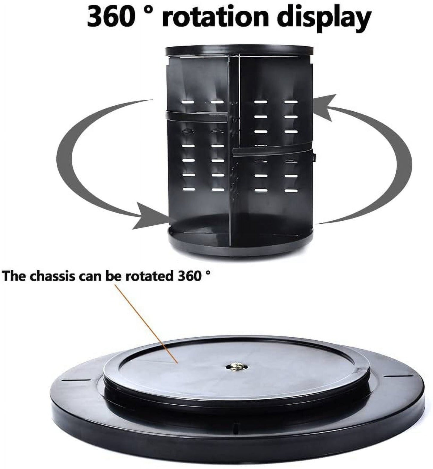 360 Rotation (Black) Cosmetic Organizer
