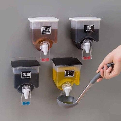 400ml Acrylic Wall mounted Oil Dispenser