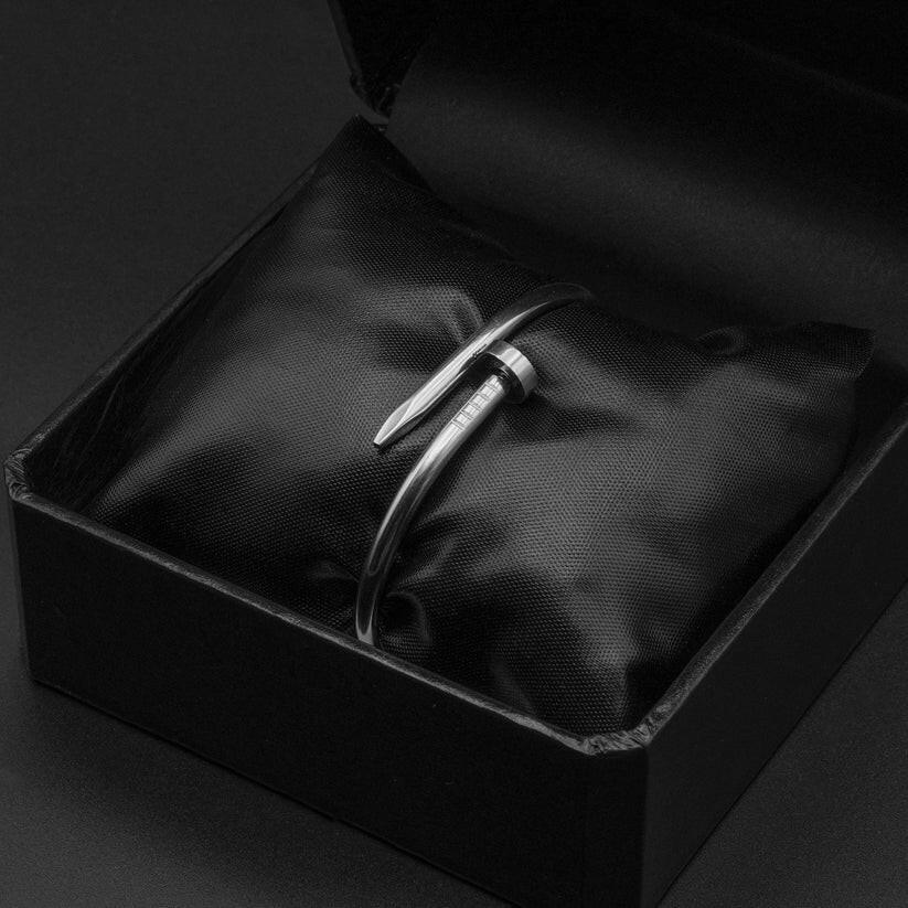 Nail Armlet Silver Bangle