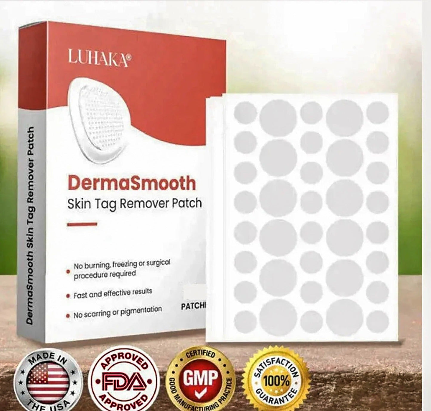 Derma Smooth Skin Tag Removal Patch - 72 Patches