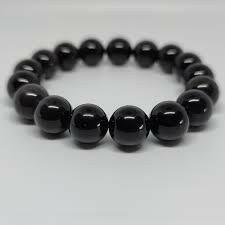 Black Round Bead Bracelet